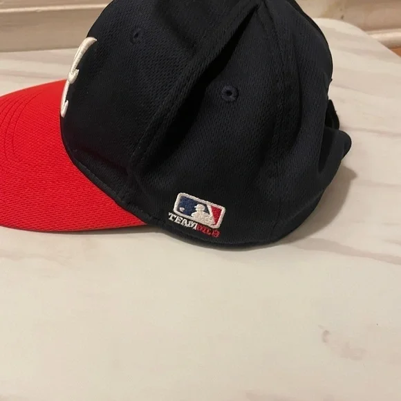 2013 Youth FLAT BRIM Atlanta Braves Home Blue/Red Hat Cap MLB Adjustable - Picture 3 of 3